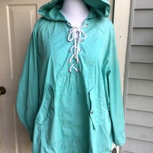New Free People cotton blend Hood Jacket size M/L